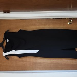 Calvin Klein black Bow sleeveless dress size 12